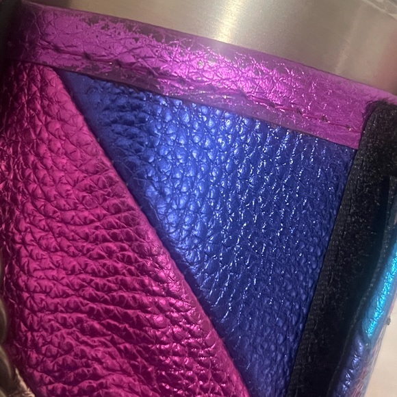 Kurt Geiger Rainbow Mini Bag with Chain Strap (wine cup) - Picture 5 of 6